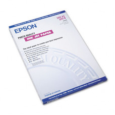 Epson Inkjet Presentation Paper - 13" x 19" - 27 lb Basis Weight - Matte, Ultra Smooth - 100 / Pack - Bright White - TAA Compliance S041069-L