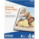 Epson Premium Photo Paper Glossy, Borderless (11" x 14") (20 Sheets/Pkg) - TAA Compliance S041466