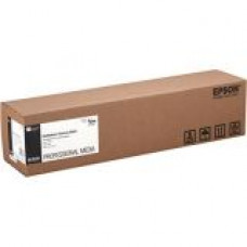 Epson Signature Worthy Inkjet Print Canvas - 24" x 40 ft - 430 g/m&#178; Grammage - Semi-gloss, Satin - 1 Roll - Bright White - TAA Compliance S045250