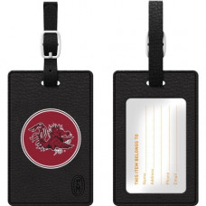 CENTON OTM Black Leather Classic Bag Tag University of South Carolina - Synthetic Leather - Black S1-CBT-SCU-00A