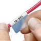 Panduit Wire & Cable Label - 1" Width x 1 1/2" Length - Rectangle - Thermal Transfer - Red - Vinyl - TAA Compliance S100X150VHTY