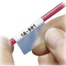PANDUIT Wire and Cable Label - 1" Width x 1.5" Length - 2500 / Pack - Red, Clear - TAA Compliance S100X150YHJ