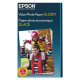 Epson Value Inkjet Photo Paper - 4" x 6" - 49 lb Basis Weight - 186 g/m&#178; Grammage - Glossy - 100 Sheet - Bright White - TAA Compliance S400034