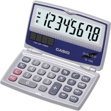 Casio SL-100L Foldable Calculator - Foldable, Battery Backup, Sign Change, Independent Memory, Auto Power Off, Big Display - Battery/Solar Powered - 0.4" x 3.9" x 2" SL-100L