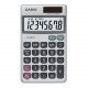 Casio SL300 8-Digit Handheld Calculator - 8 Digits - Battery/Solar Powered - 0.3" x 2.8" x 4.6" - Silver - 1 Each SL-300SV