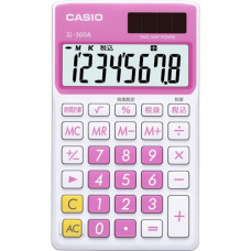 Casio SL-300VC Portable Calculator - 8 Digits - Battery/Solar Powered - Sweet Pink SL-300VC-PK