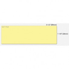 Seiko SmartLabel SLP-1YLB Mailing Label - 1.12" Width x 3.5" Length - 130/Roll - 0.79" Core - 1 Roll - Yellow - TAA Compliance SLP-1YLB