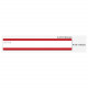 Seiko SmartLabel SLP-FLR File Folder Label - 0.56" Width x 3.43" Length - 130/Roll - 0.79" Core - 2 Roll - Red - TAA Compliance SLP-FLR