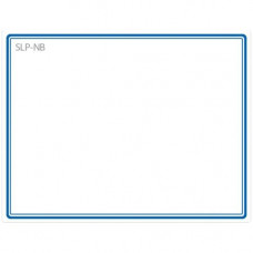 Seiko Name Badge Label - 2.75" Width x 2.12" Length - 1 / Box - Blue - TAA Compliance SLP-NB