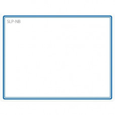 Seiko Name Badge Label - 2.75" Width x 2.12" Length - 1 / Box - Blue - TAA Compliance SLP-NB