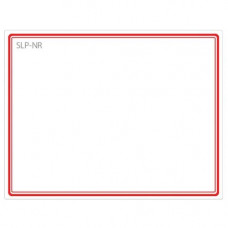 Seiko Name Badge Label - 2.75" Width x 2.12" Length - 1 / Box - Red - TAA Compliance SLP-NR