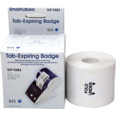 Seiko 3-Inch Tab Expiring Labels - 2" Width x 3" Length - Rectangle - 227 / Roll - 1 Roll SLP-TAB3