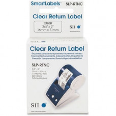 Seiko Return Address Label - 2 1/64" x 5/8" Length - Rectangle - Clear - 220 / Roll - 1 / Each - TAA Compliance SLPRTNC