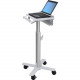 Ergotron StyleView Laptop Cart, SV10 - 32 lb Capacity - 4 Casters - 2.95" Caster Size - Metal, Steel - White, Aluminum - TAA Compliance SV10-1100-0