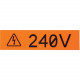 Panduit Label Tape - 1/2" Width x 25 ft Length - Rectangle - Yellow - Vinyl - 1 - TAA Compliance T050X000VXC-BK