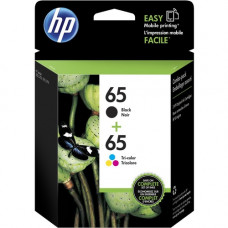 HP 65 Original Ink Cartridge - Pigment Black, Tri-color - Inkjet - Standard Yield - 120 Pages Black, 100 Pages Tri-color - 2 / Pack T0A36AN#140