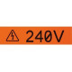 Panduit Label Tape - 1" Width x 24 15/16 ft Length - Yellow - TAA Compliance T100X000RXC-BK