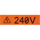 Panduit ID Label - 1" Width x 24 15/16 ft Length - Rectangle - Blue - Vinyl - TAA Compliance T100X000VQC-WH