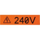 Panduit ID Label - 1" Width x 24 15/16 ft Length - Rectangle - Green - Vinyl - TAA Compliance T100X000VSC-WH