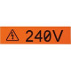 Panduit ID Label - 1" Width x 24 15/16 ft Length - Rectangle - Yellow - Vinyl - TAA Compliance T100X000VXC-BK