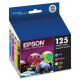 Epson DURABrite 125 Original Ink Cartridge - Inkjet - Black, Cyan, Magenta, Yellow - 4 / Pack - Design for the Environment (DfE) Compliance T125120-BCS