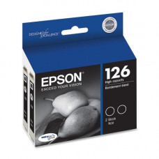 Epson DURABrite 126 Original Ink Cartridge - Inkjet - 370 Pages - Black - 2 / Pack - Design for the Environment (DfE) Compliance T126120-D2