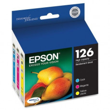 Epson DURABrite No. 126 Original Ink Cartridge - Inkjet - Cyan, Magenta, Yellow - 1 Each T126520-S