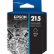 Epson 215 Original Ink Cartridge - Black - Inkjet - 215 Pages - 1 Each T215120-S