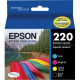 Epson DURABrite Ultra 220 Original Ink Cartridge - Combo Pack - Black, Cyan, Magenta, Yellow - Inkjet - Standard Yield - 4 / Pack T220120-BCS