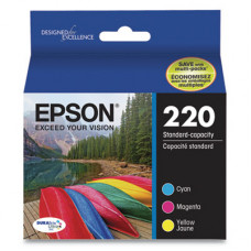 Epson T220 DURABRITE ULTRA COLOR COMBO PK STANDARD CAP W/SENSORMATIC T220520-S