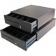 Apg Cash Drawer Series 100 1616 Cash Drawer - 5 Bill x 5 Coin - Steel, ABS Plastic - Black - Printer Driven - 4.9" H x 16" W x 16.8" D - TAA Compliance T237A-BL1616