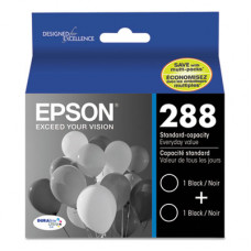 Epson DURABrite Ultra T288 Original Ink Cartridge - Black - Inkjet - 175 Pages Black (Per Cartridge), 175 Pages Black (Per Cartridge) - 2 / Pack T288120-D2