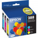 Epson DURABrite Ultra T288 Original Ink Cartridge - Cyan, Magenta, Yellow - Inkjet - 165 Pages - 3 / Pack T288520-S