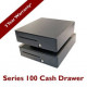 Apg Cash Drawer 100 Cash Drawer - 5 Bill - 5 CoinPrinter Driven - Steel - Black - 4.9" Height x 16" Width x 16.8" Depth - TAA Compliance T320-BL1616-K1