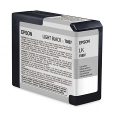 Epson Light Black Ultrachrome K3 Ink Cartridge (80 ml) - Design for the Environment (DfE), TAA Compliance T580700