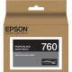 Epson UltraChrome HD T760 Original Ink Cartridge - Inkjet - Photo Black - 1 Each T760120