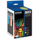 Epson DURABrite Ultra T802 Original Ink Cartridge - Black, Color - Inkjet - Standard Yield T802120-BCS