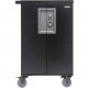 Bretford CoreX Cart - 3 Shelf - 4 Casters - 5" Caster Size - Steel - 29.5" Width x 26" Depth x 44.5" Height - Cool Mint - For 36 Devices TCOREX36-NLCM