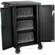 Bretford CoreX Cart - 3 Shelf - 5" Caster Size - Steel - 29.5" Width x 26" Depth x 44.5" Height - Red - For 36 Devices - TAA Compliance TCOREX36B-RED