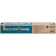 Kyocera Original Toner Cartridge - Laser - High Yield - Cyan - 1 Each TK-8317C