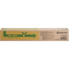 Kyocera Original Toner Cartridge - Laser - 6000 Pages - Yellow - 1 Each TK-897Y