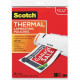 3m Scotch Thermal Laminating Pouches - Sheet Size Supported: Letter 8.50" Width x 11" Length x 3 mil Thickness - Laminating Pouch/Sheet Size: 9" Width x 11.50" Length x 3 mil Thickness - Glossy - for Document, Schedule, Presentation, P