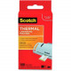 3m Scotch Thermal Laminating Pouches - Laminating Pouch/Sheet Size: 2.30" Width x 3.70" Length x 5 mil Thickness - Glossy - for Business Card, Photo, Document, Lists, Coupon, Punch Card - Double Sided, Moisture Resistant, Photo-safe - Clear - 10