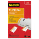 3m Scotch Thermal Laminating Pouches, Bag Tags with Loops - Sheet Size Supported: Tag - Laminating Pouch/Sheet Size: 2.40" Width x 4.20" Length x 5 mil Thickness - for Document, Photo, Luggage Tag, Business Card, ID Card - Double Sided, Photo-sa