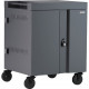 Bretford CUBE Cart - 2 Shelf - Push/Pull Handle - 4 Casters - Steel - 30" Width x 26.5" Depth x 37.5" Height - Champagne - For 32 Devices - TAA Compliance TVC32PAC-270CH