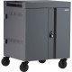 Bretford CUBE Cart - 2 Shelf - Push Handle Handle - 4 Casters - Steel, Polypropylene - 30" Width x 26.5" Depth x 37.5" Height - Platinum - For 32 Devices - TAA Compliance TVC32PAC-PM