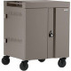 Bretford CUBE Cart - 2 Shelf - Push/Pull Handle - 4 Casters - Steel - 30" Width x 26.5" Depth x 37.5" Height - Champagne - For 36 Devices - TAA Compliance TVC36PAC-270CH