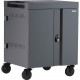 Bretford CUBE Cart - 2 Shelf - 4 Casters - 5" Caster Size - Steel - 30" Width x 26.5" Depth x 37.5" Height - Concrete - For 36 Devices - TAA Compliance TVC36PAC-CT
