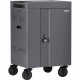 Bretford CUBE Cart Mini - 2 Shelf - 4 Casters - 5" Caster Size - Steel - 24" Width x 21" Depth x 37.5" Height - Orchid - For 20 Devices - TAA Compliance TVCM20PAC-ORC