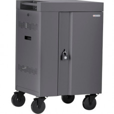 Bretford CUBE Cart Mini - 2 Shelf - 4 Casters - 5" Caster Size - Steel - 24" Width x 21" Depth x 37.5" Height - Pacific Blue - For 20 Devices - TAA Compliance TVCM20PAC-PA